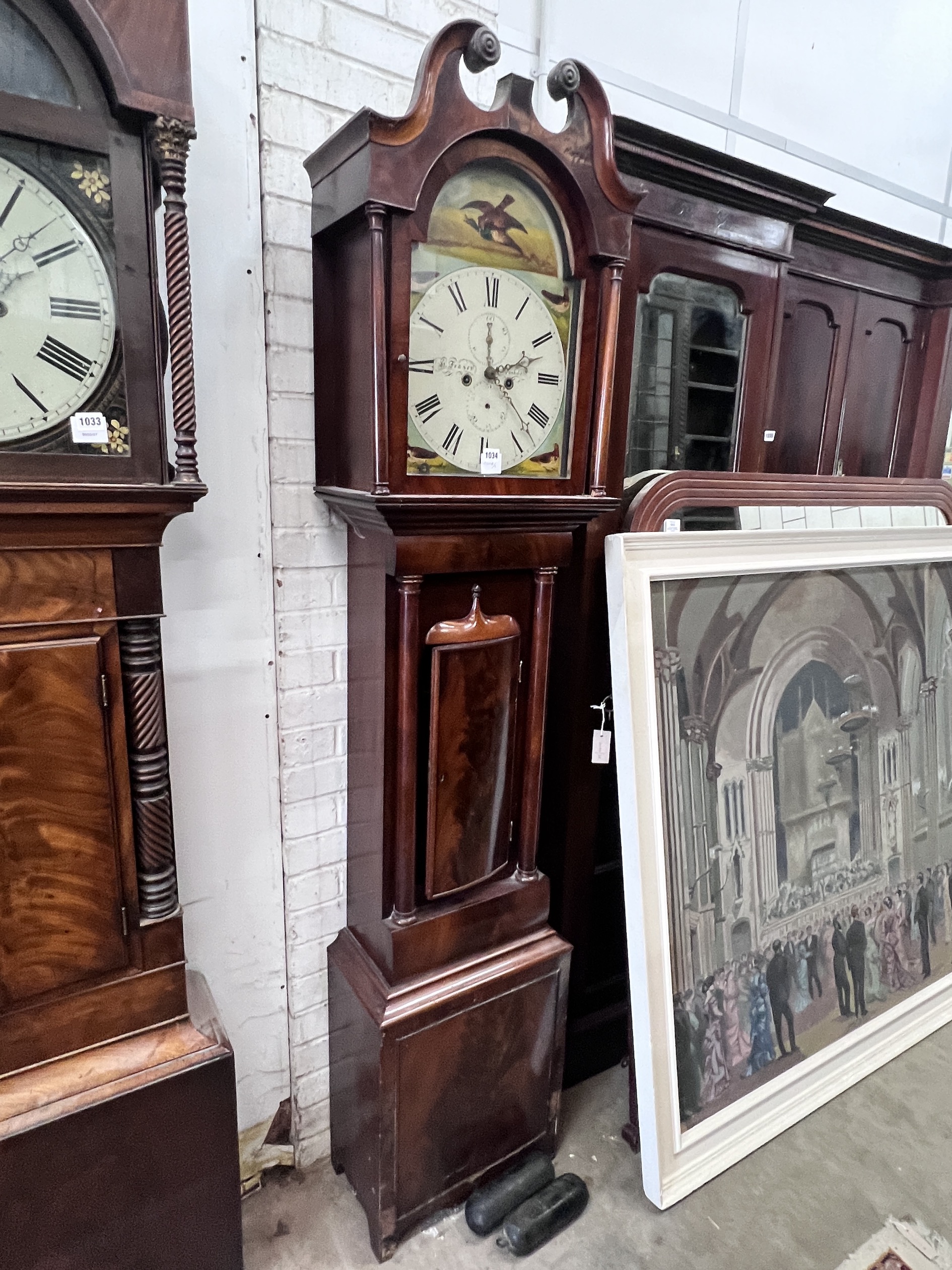 A Victorian mahogany eight day longcase clock, marked Fraser of Dunkeld, height 210cm